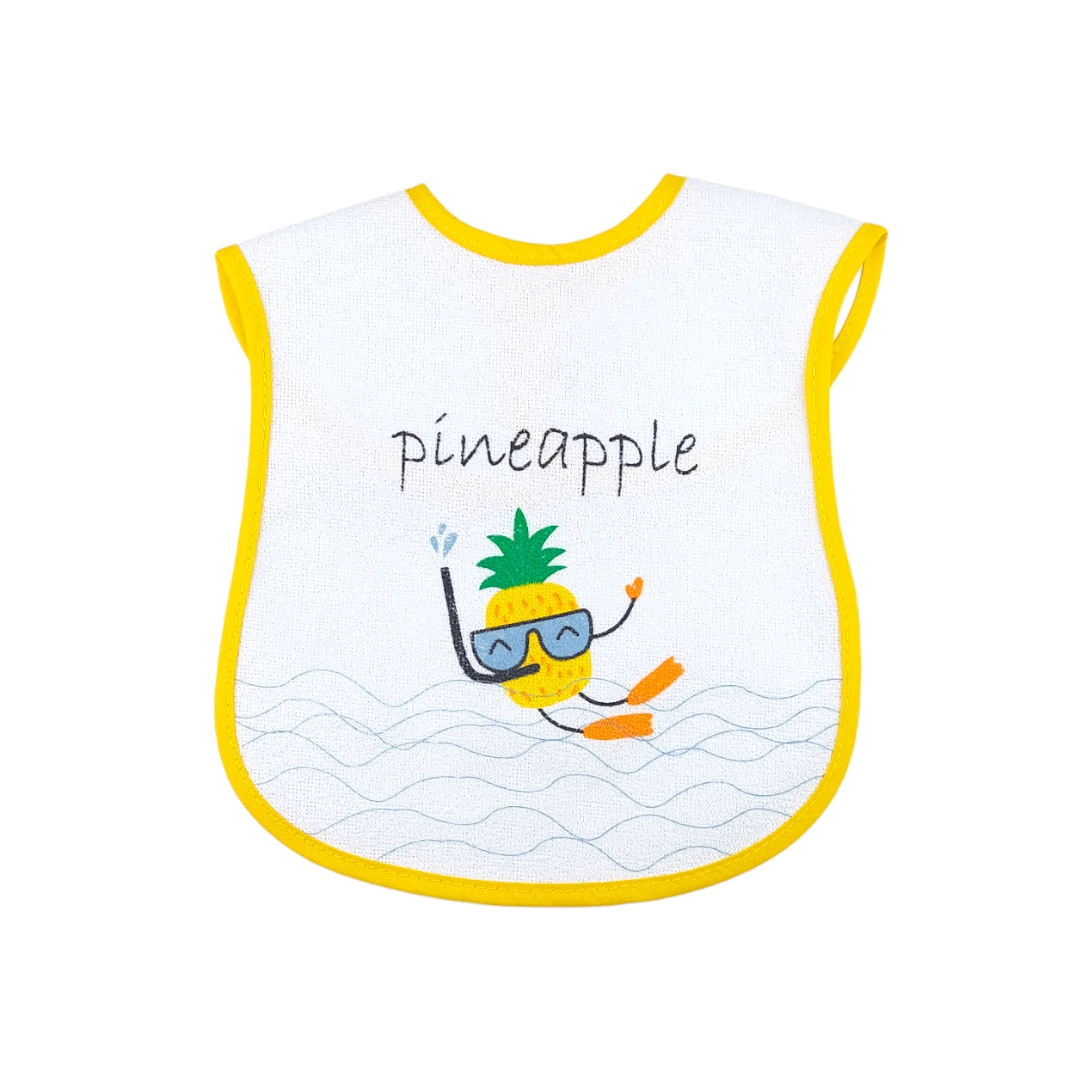 Bebitof 100013 Arkası Muşamba Pineapple Bebek Önlüğü