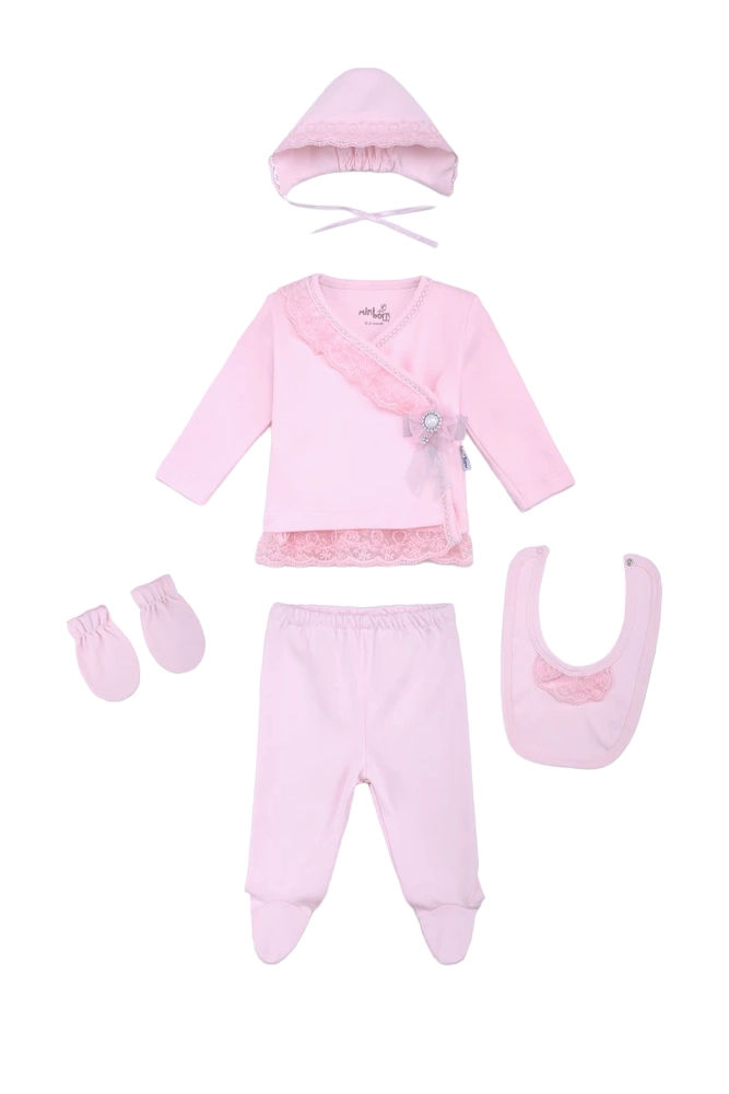 Mini Born 21911 İşlemeli 5li Set