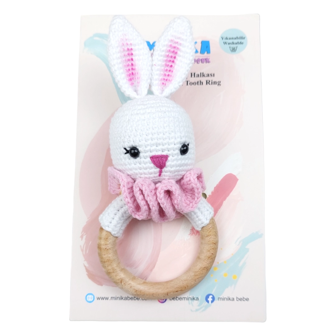 Minika Bebe 869014 Organik Amigurumi Dişlik Tavşan