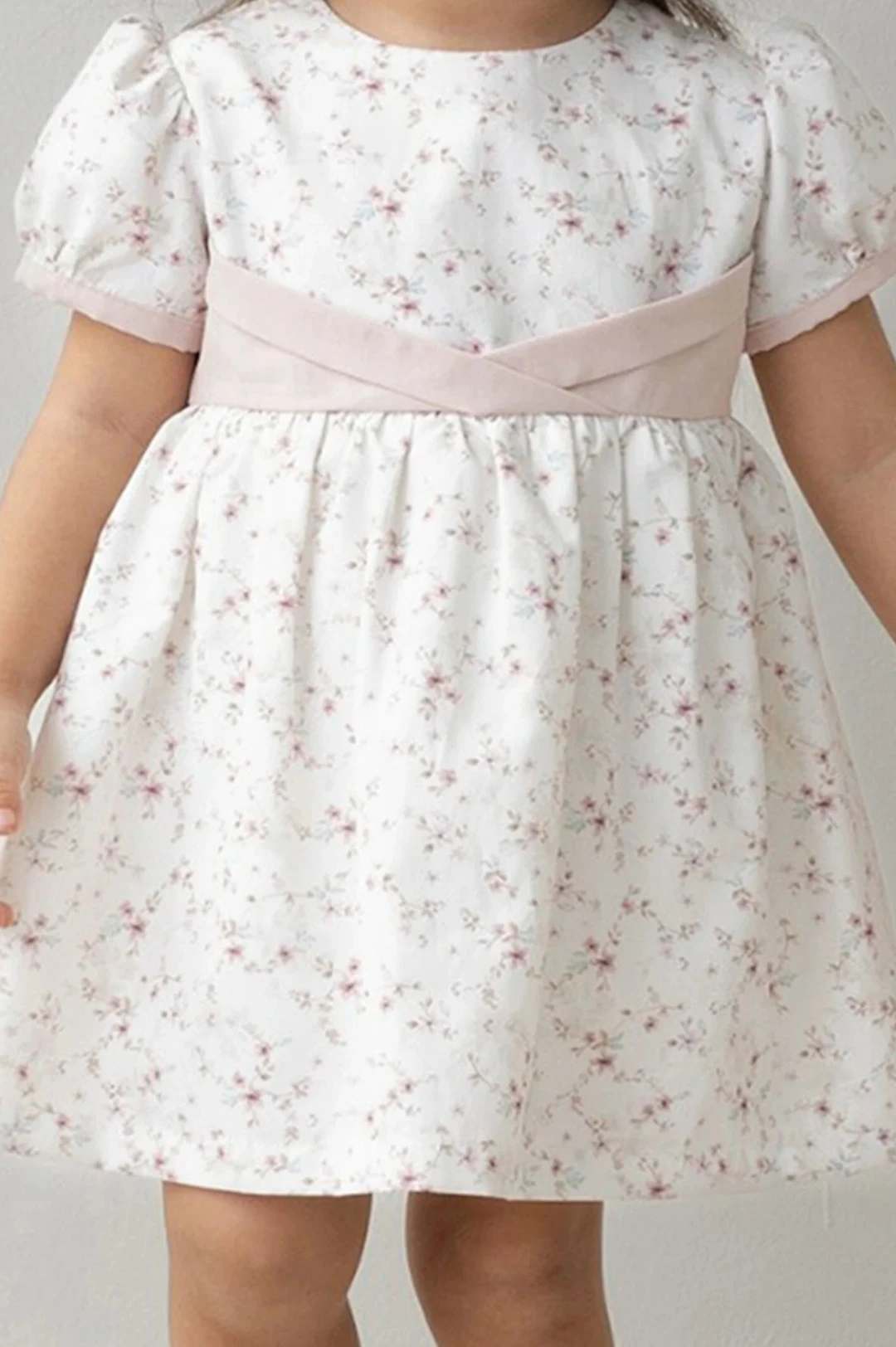 Miomini 4321 Çiçek Baskılı Bebek Elbise