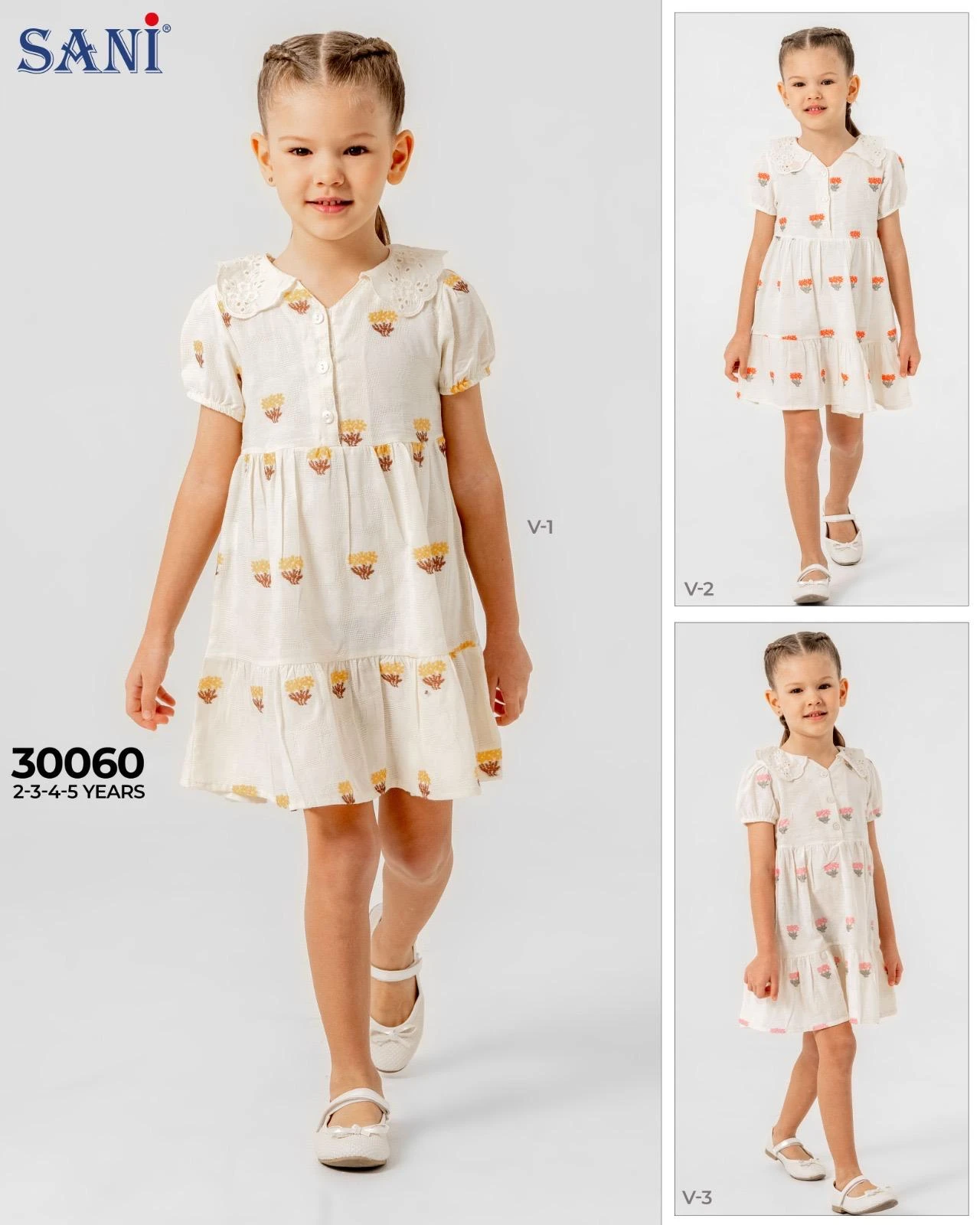 Sani 30060 Çiçek Desenli Elbise