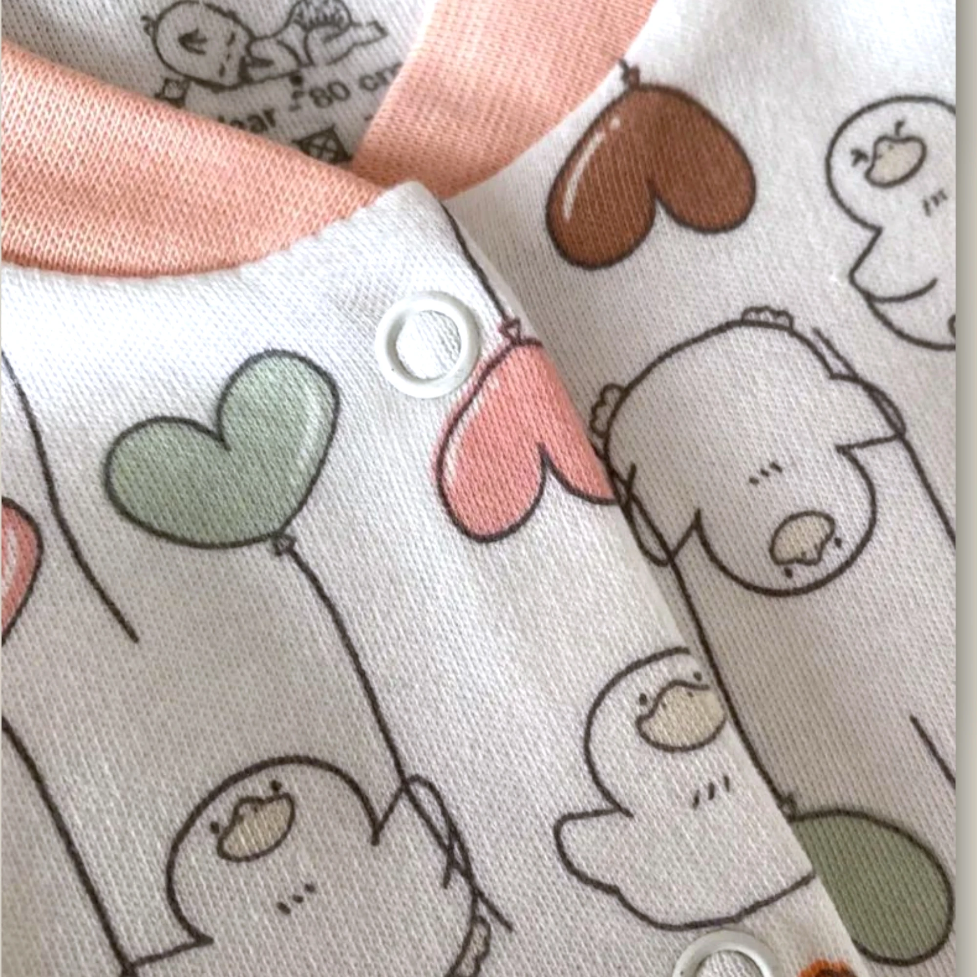 Seçkin 17236 Kalp Desenli Çıtçıtlı Aylık Pijama Takımı