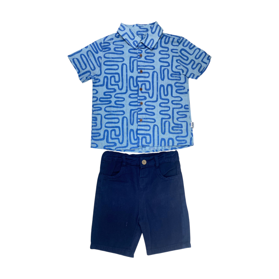 West Kids 323519 Geometrıc Erkek 2li Takım