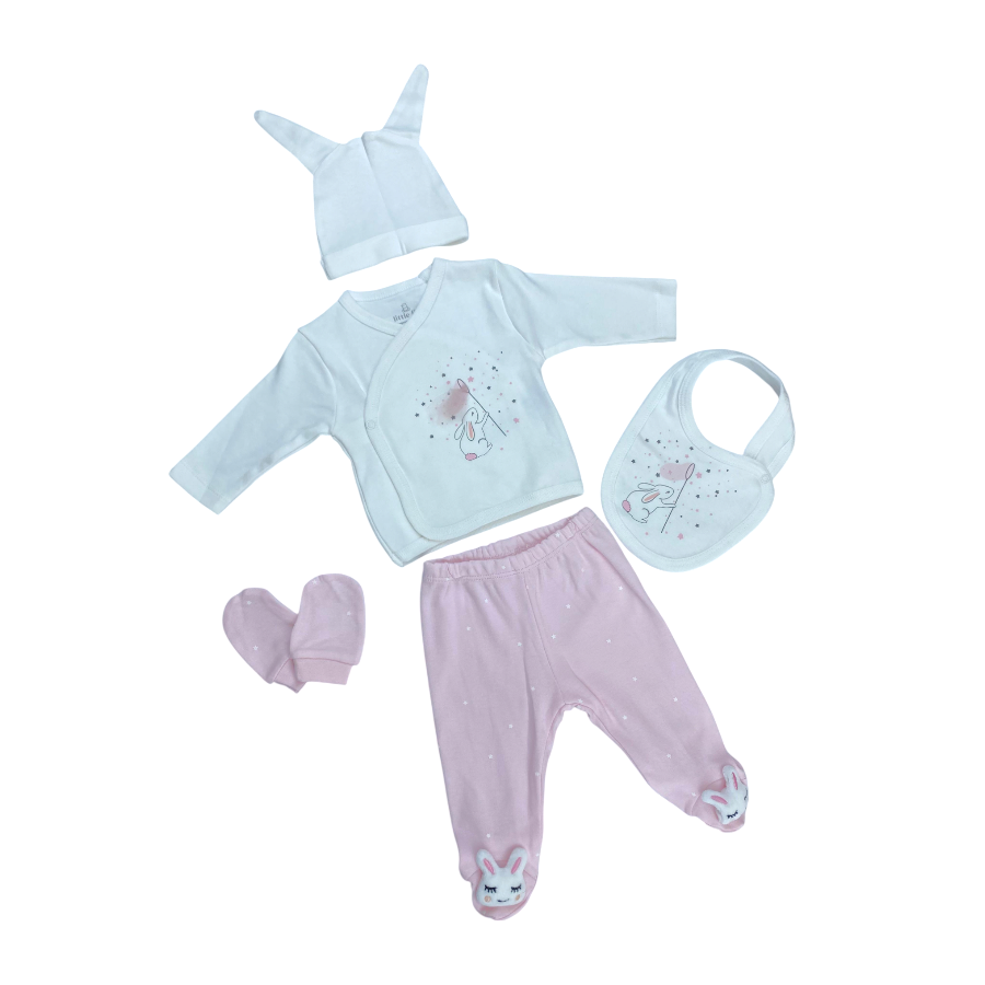 Little Life 1233 Oyuncaklı Alt Tavşan Baskılı 5li Set