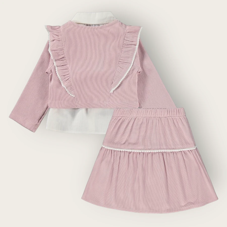 Kumru 4454 Ceketli Etek 3lü Takım