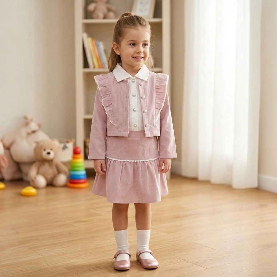 Kumru 4454 Ceketli Etek 3lü Takım