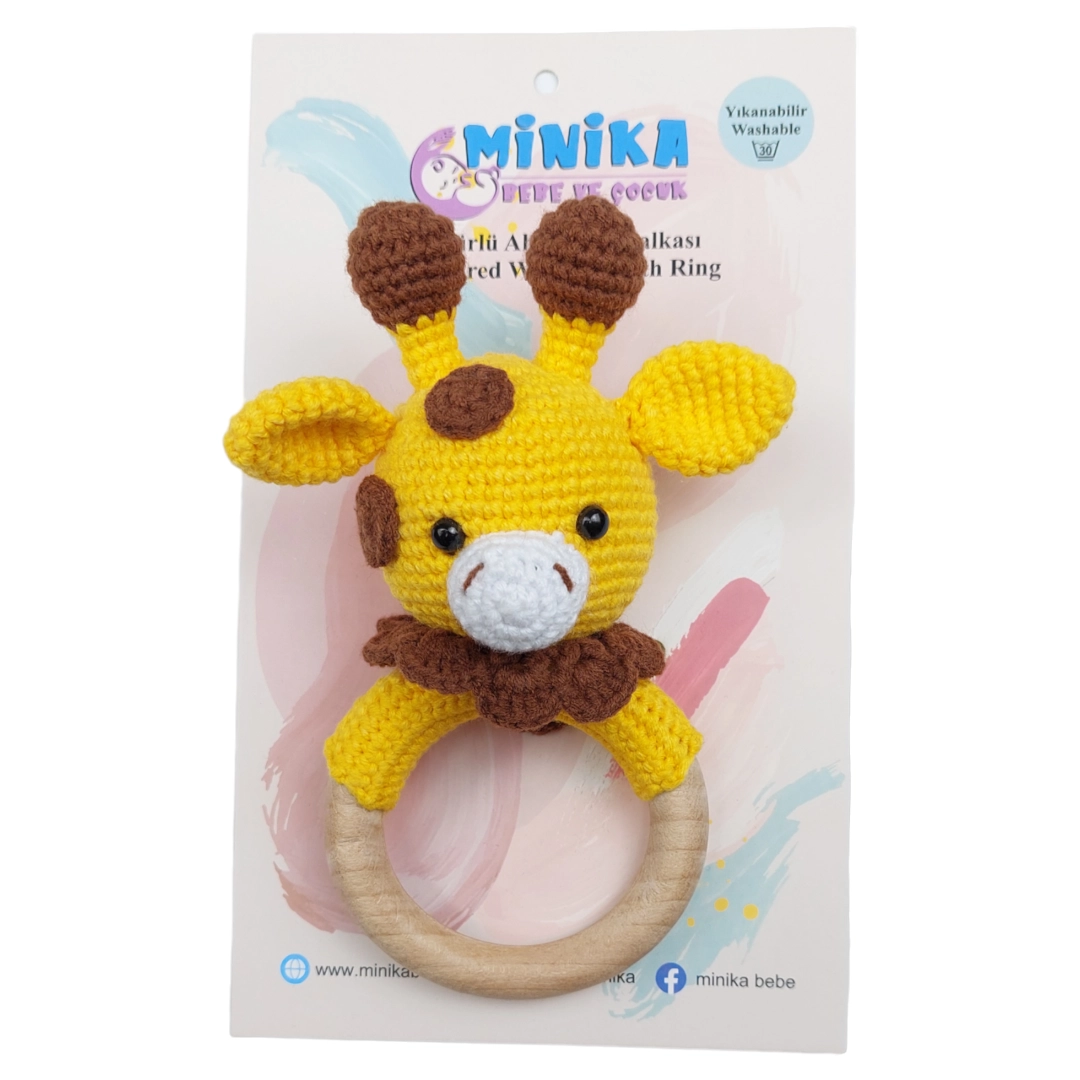 Minika Bebe 869012 Organik Amigurumi Dişlik Zürafa