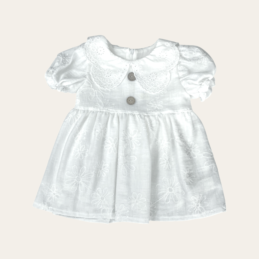 Dandini 7398 Yaka Dantel Detaylı Elbise