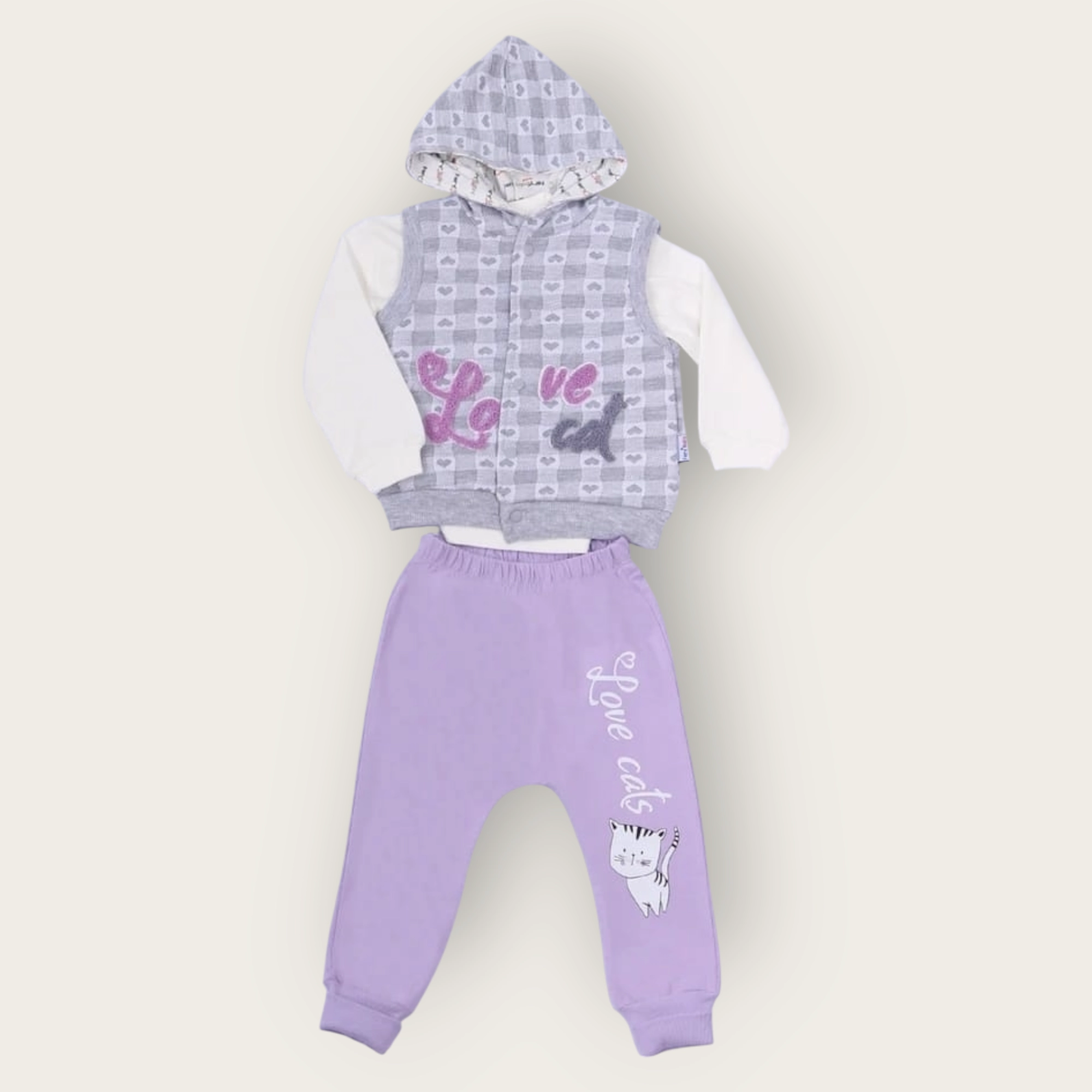 Fery Baby 14031 Kalpli Yelekli 3lü Takım