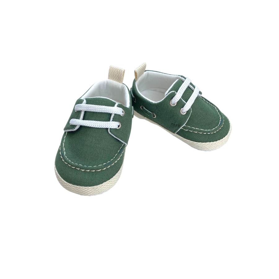 Leoncino 5203 Bağcıklı Organik Bebek Patik