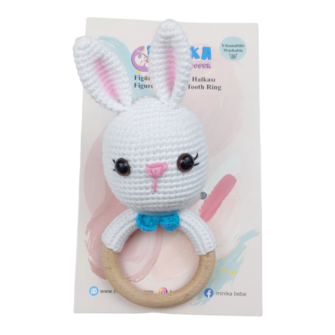 Minika Bebe 869016 Organik Amigurumi Dişlik Tavşan