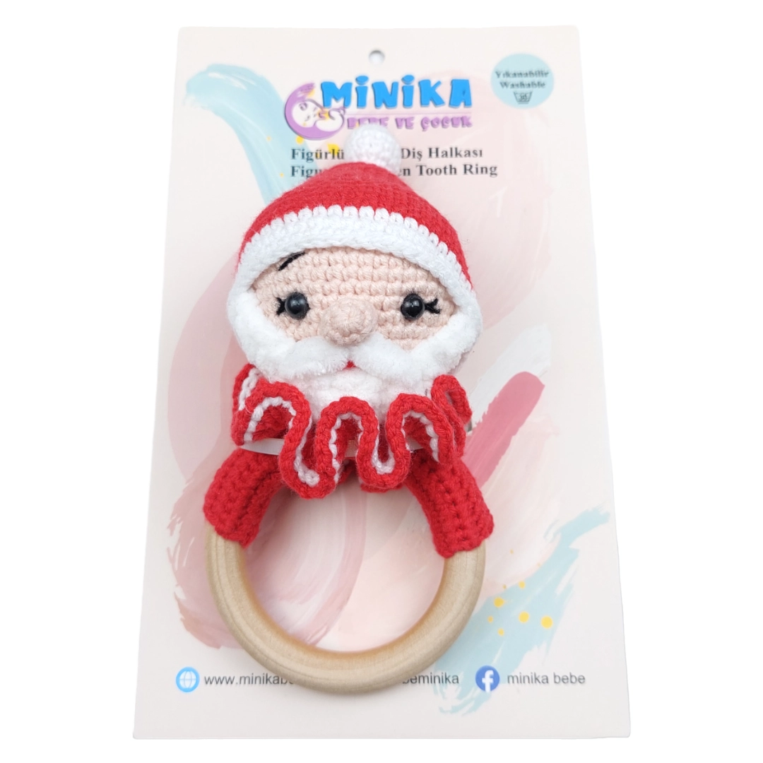 Minika Bebe 869004 Organik Amigurumi Dişlik Noel Baba