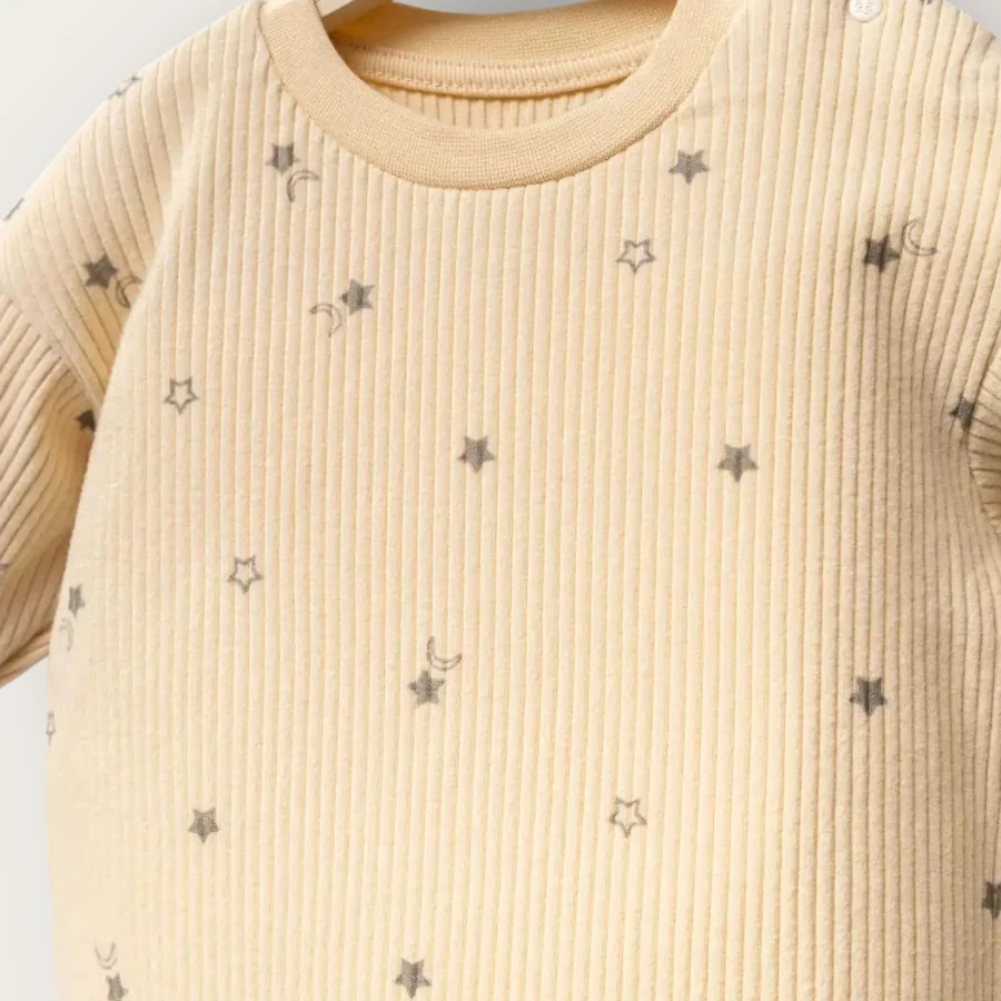 Moi Noi 5233 Yıldız Desenli Şapkalı 3lü Takım