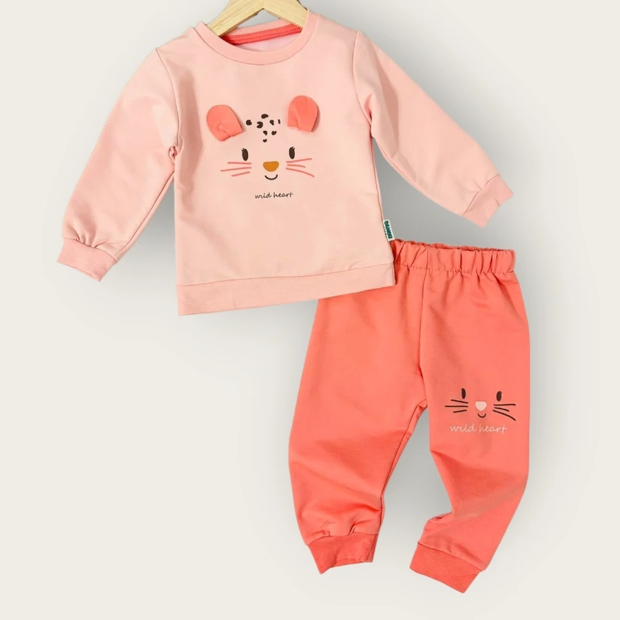 Bambu 714 Tavşan Baskılı 2li Takım