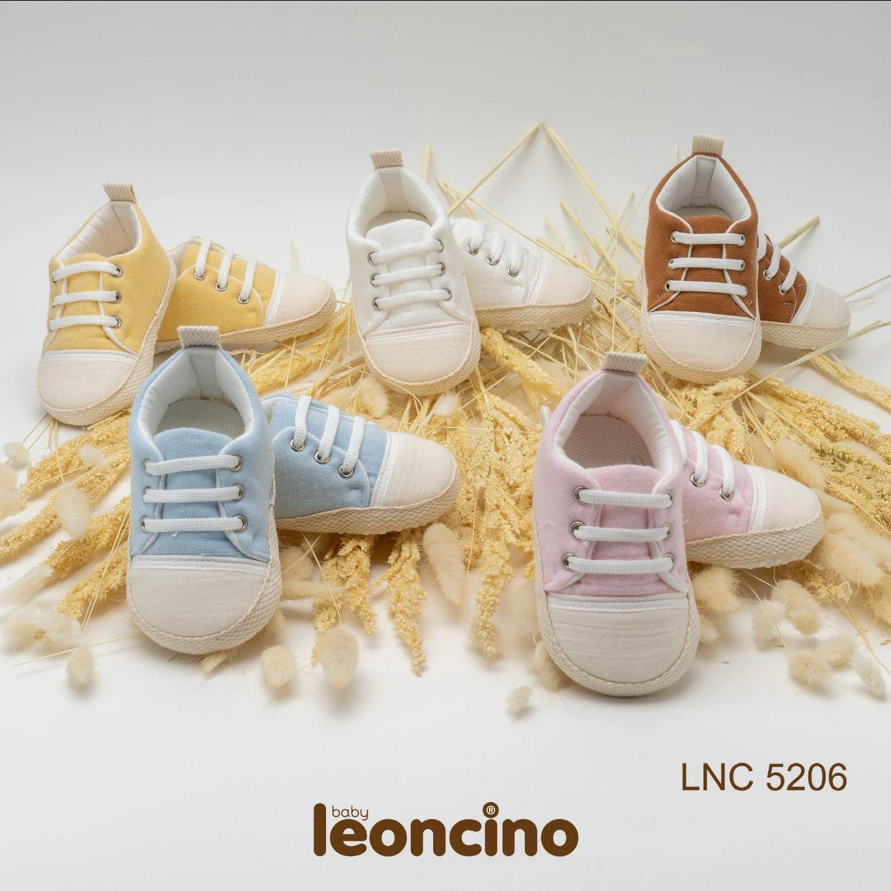 Leoncino 5206 Müslin Bebek Kısa Patik